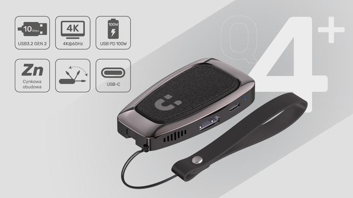 Actual product image Unitek HUB USB-C HDMI 2.0 2X USB-A (USB-C, 5 Ports)