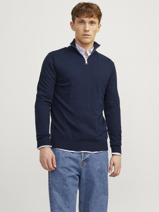 Immagine prodotto Jack & Jones Maglione a maglia con mezza zip (XS)