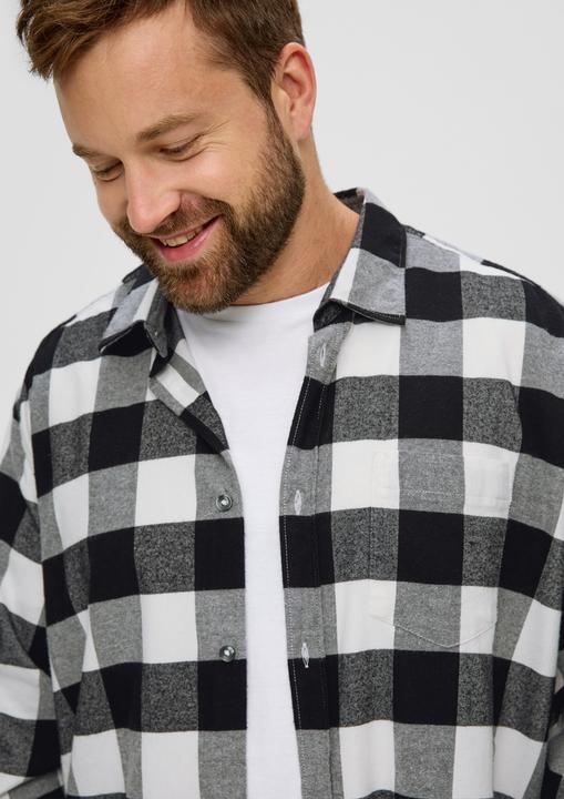 Produktbild s.Oliver Hemd Karohemd aus Baumwollstretch (5XL)