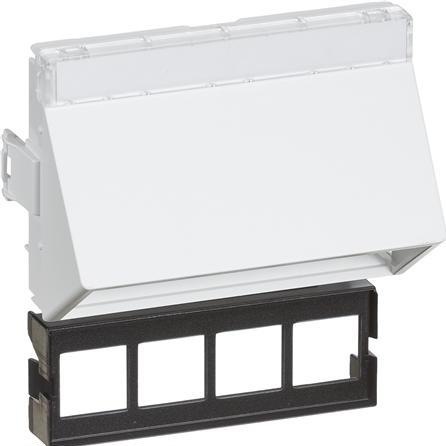 Produktbild LK Datenbuchse CLICLINE® T8für 4 Actassi®-SteckerFarbe: weiss