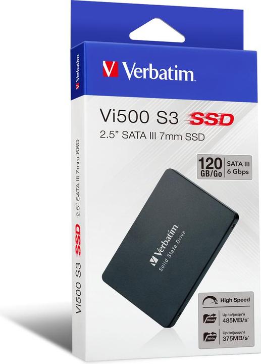 Produktbild Verbatim VI500 SSD SATA III 120GB (120 GB, 2.5")