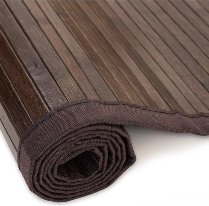 Produktbild Greendeco Bambusmatte Bambusteppich Teppich Bambus 200x200 dunkel (200 x 200 cm)