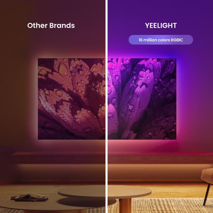 Actual product image Yeelight Light Strip Wi-Fi, OBSID RGBIC, 2m, black (Indoor)
