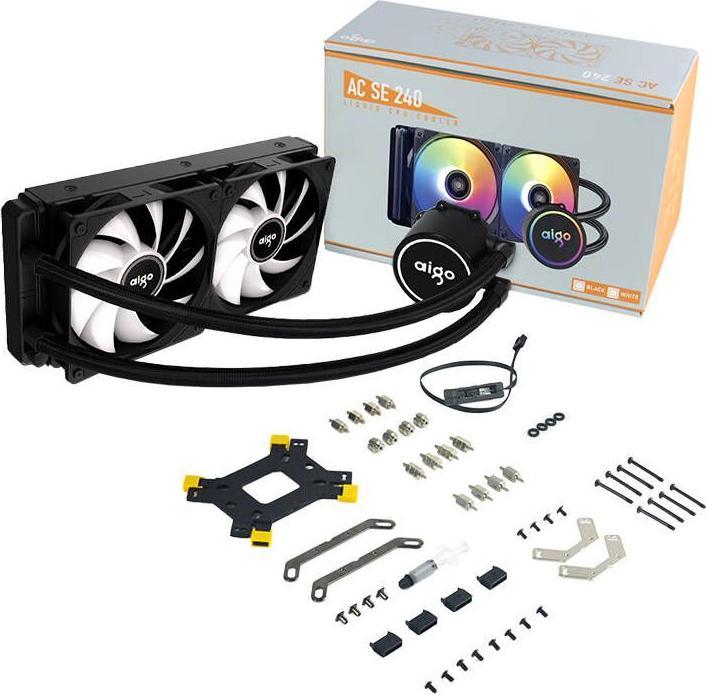 Actual product image Darkflash Tech AC SE 240 CPU liquid cooling (black)