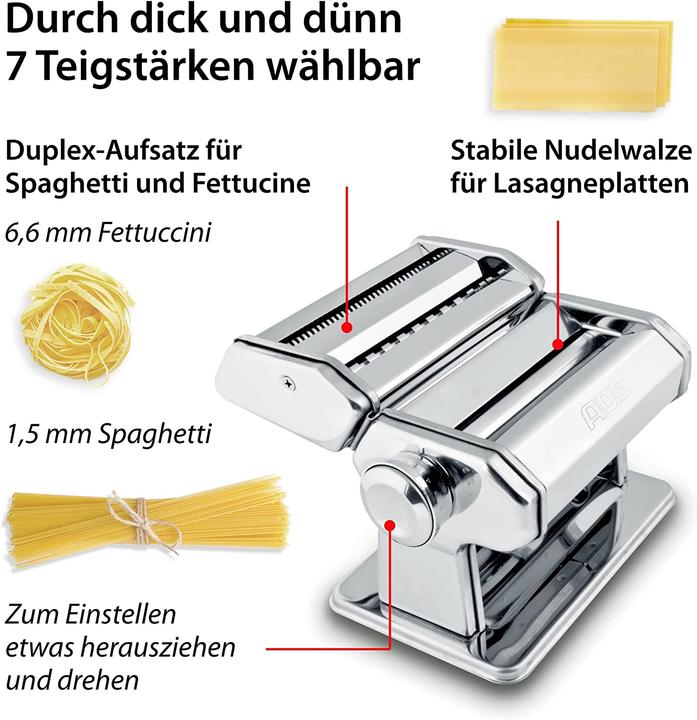 Immagine prodotto ADE Macchina per la pasta KG2102 Argento