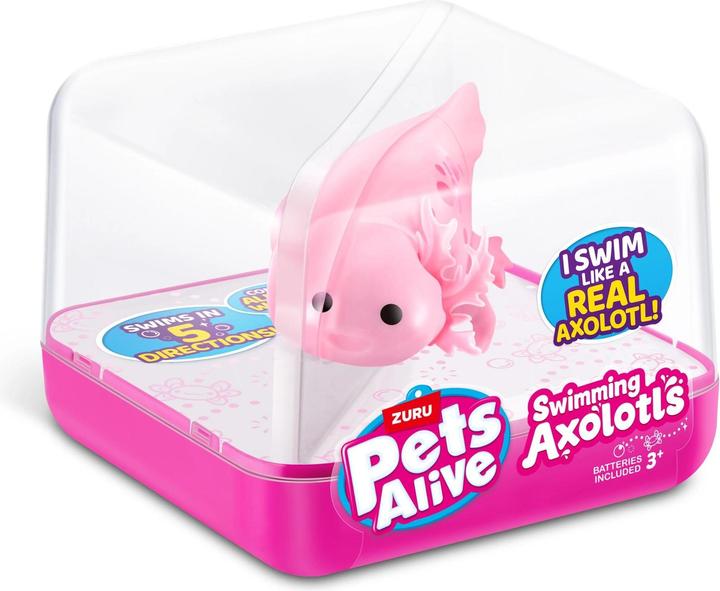 Actual product image Zuru PETS ALIVE-WATER ACTIVATED-SWIMMING AXOLOTL,S1,CUBE,UQ,12PC