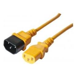 Exertis Connect, Verlängerungskabel, Kaltgeräte-Verlängerungskabel, IEC C13, orange, 0,6m (0.60 m, C13)
