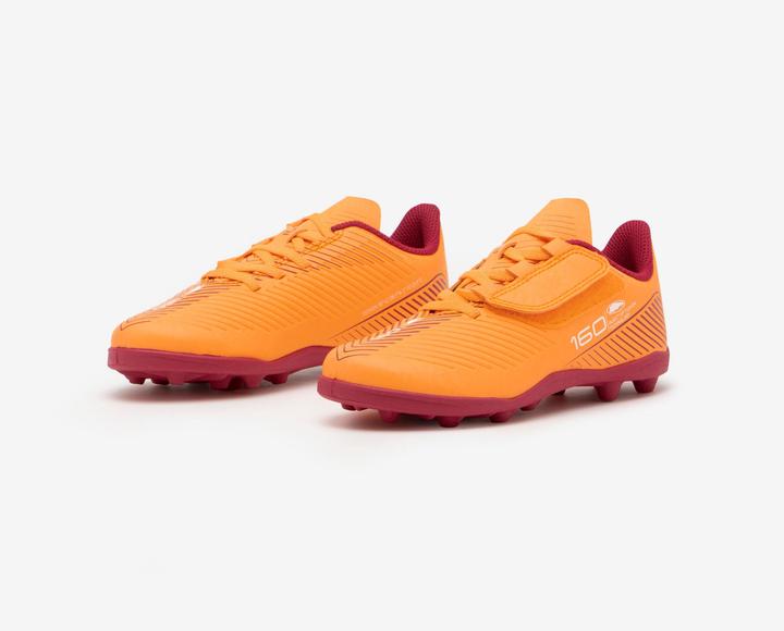 Image du produit Kipsta Chaussures de football à crampons MG pour enfants avec fermeture velcro - 160 Easy orange (34)