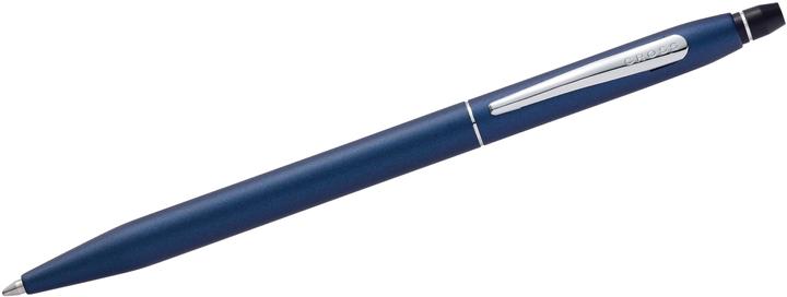 Actual product image Cross Click navy blue lacquer biros (Blue, Chromed, 1x)