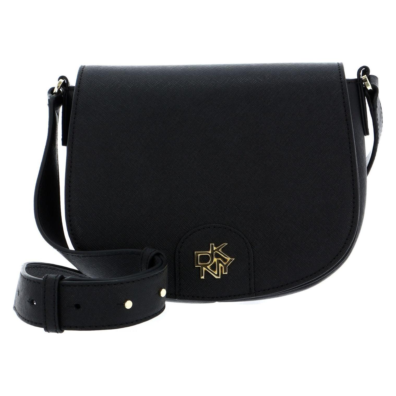 Dkny, Damen, Handtasche, Carol Saddle Bag, Schwarz