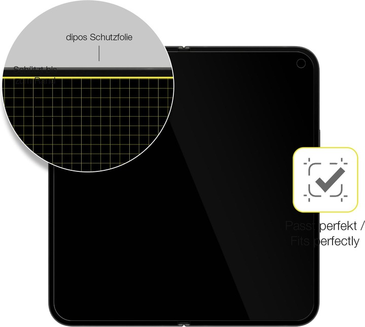 Actual product image Dipos 3D Full Cover Screen Protector (1 Piece, Google Pixel 9 Pro Fold)