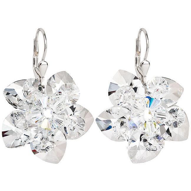 Evolution Group , Orecchini, 31130.1 Orecchini Con Fiori Di Cristallo (L)