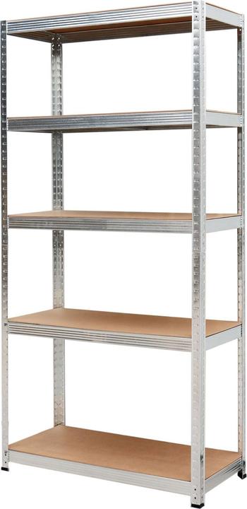 Awtools REGAŁ 5 PÓŁEK 180x90x40 NOŚNOŚĆ 100KG / 3.3MM - WCISKANY SZYBKI MONTAŻ