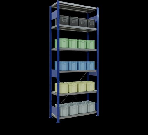 Immagine prodotto Schulte Lagertechnik MULTIplus330 sistema di scaffalatura di base senza viti con traversa