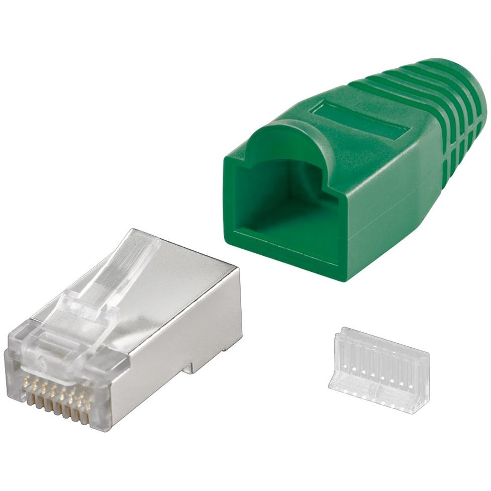 Thumbnail - Goobay Modularstecker RJ45 geschirmt (S/UTP, CAT5e), Netzwerkkabel