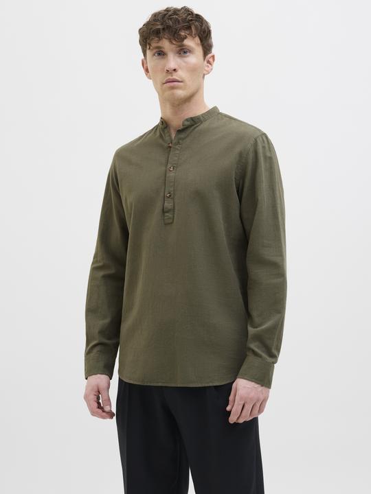 Actual product image Jack & Jones Jjesummer Half Placket Shirt Ls Sn (XL)