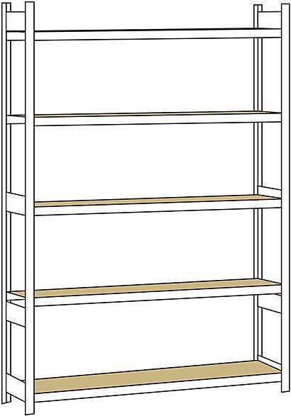 Actual product image Schulte Lagertechnik Wide span rack, with chipboard, height 3000 mm
