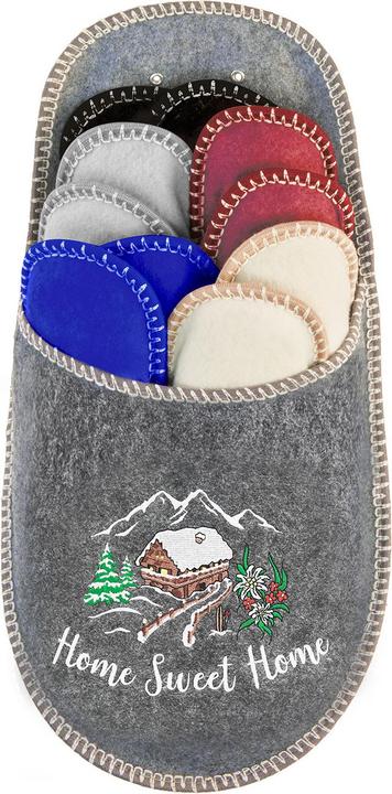 Actual product image Bootsy Winterlandschaft Gästefinken-Set: 5 Paar bequeme Hausschuhe in diversen Farben (35, 37, 39, 40, 45)