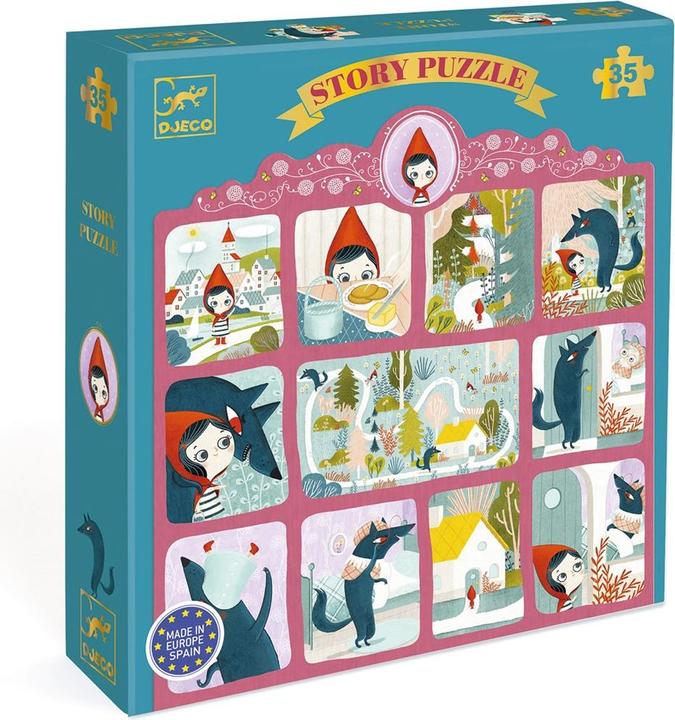 Djeco Geschichtenpuzzle Rotkäppchen 35 Teile (35 pezzi)