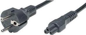 Actual product image RND Electronics AC power cable, earthed plug type F (CEE 7/7) - IEC 60320 C5, 5m, black (5 m)