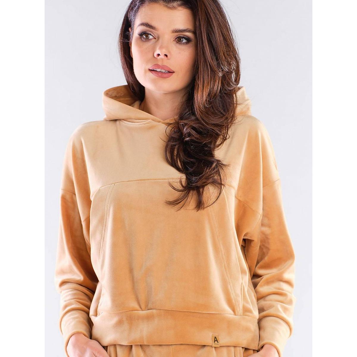 Awama, Damen, Pullover, Sweater, Beige, (L, XL)