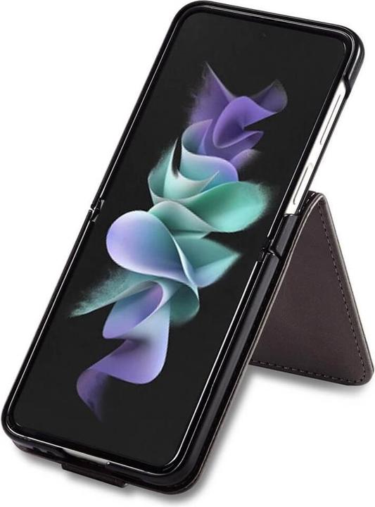 Actual product image Cover-Discount Galaxy Z Flip4 5G - Foldable protective case black (Samsung Galaxy Z Flip4)