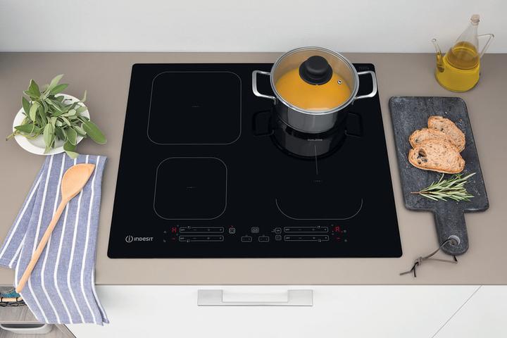 Productafbeelding Indesit IB 65B60 NE Zwart Geïntegreerde inductiekookplaat van 59 cm met 4 zones (59 cm, Inductiekookplaat)