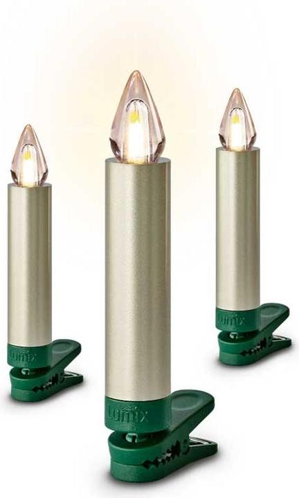 Produktbild Krinner LED Baumkerze SuperLight Flame, Cashmere, 12er-Starter Set