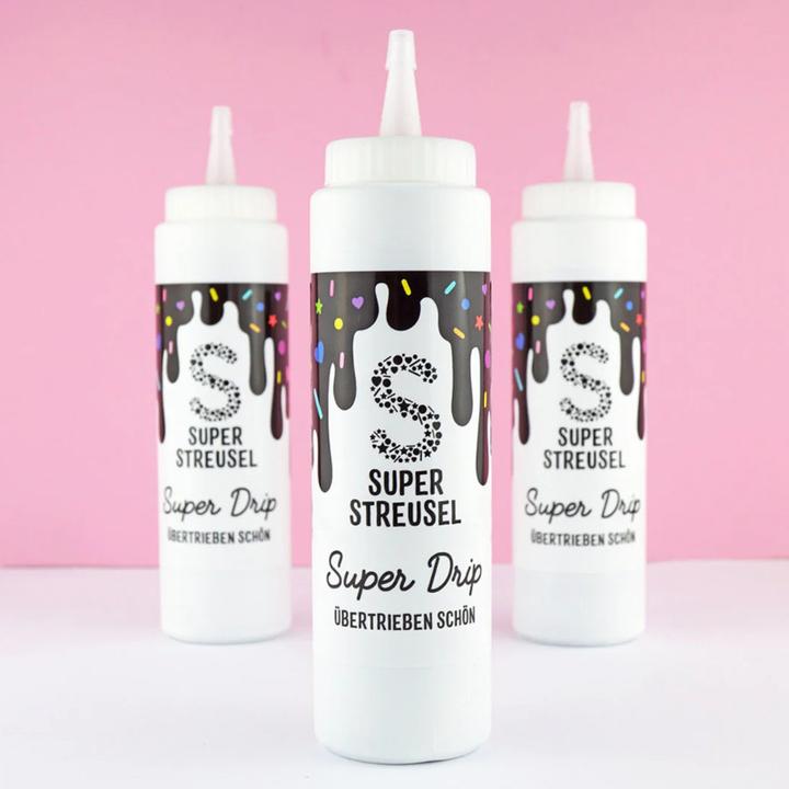 Actual product image Super Streusel Drip Cake Glasur Schwarz