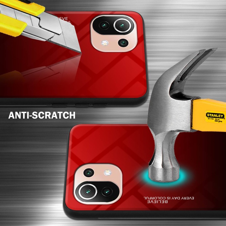 Actual product image Cadorabo TPU 2 colors glass envelope (Xiaomi Mi 11 Lite, Xiaomi Mi 11 Lite 5G)