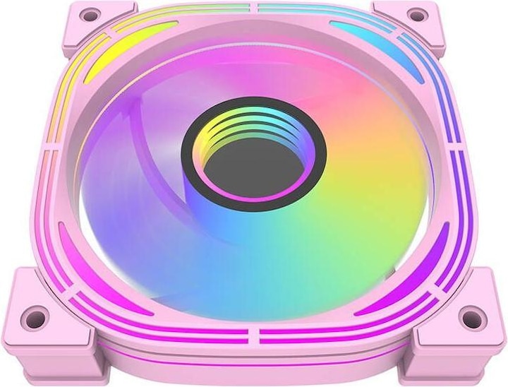 Actual product image Darkflash Tech INF24 5in1 ARGB Computer fan set (pink) (120 mm, 5 x)