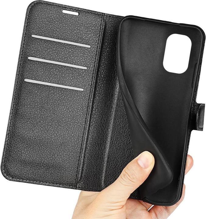 Produktbild Cover-Discount Nokia G60 - Leder Etui Hülle schwarz (Nokia G60)