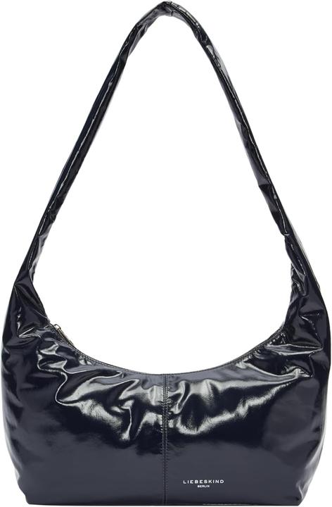 LIEBESKIND BERLIN Leren schoudertas Paris 4 Small Pebble Hobo Arctic crème