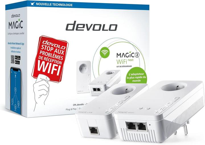Image du produit Devolo Kit de démarrage Powerline WLAN 2.4 GBit/s (2400 Mbit/s)