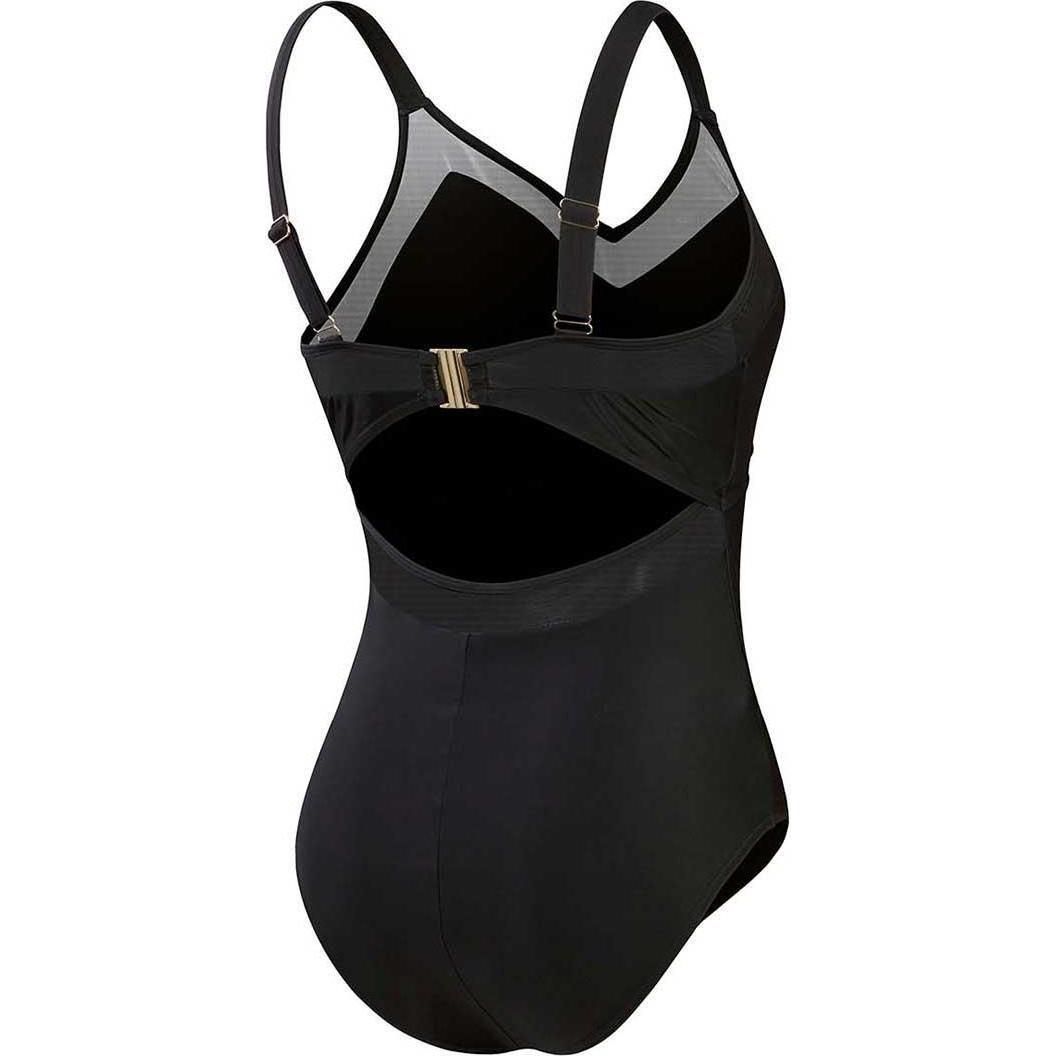 Thumbnail - Speedo, Damen, Badeanzug, Shaping Mesh Detail 1 Piece, Schwarz, (W32/L36)