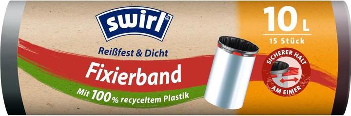 Swirl Müllbeutel 4635 10,0 l schwarz, 15 St. (15 x, 10 l)