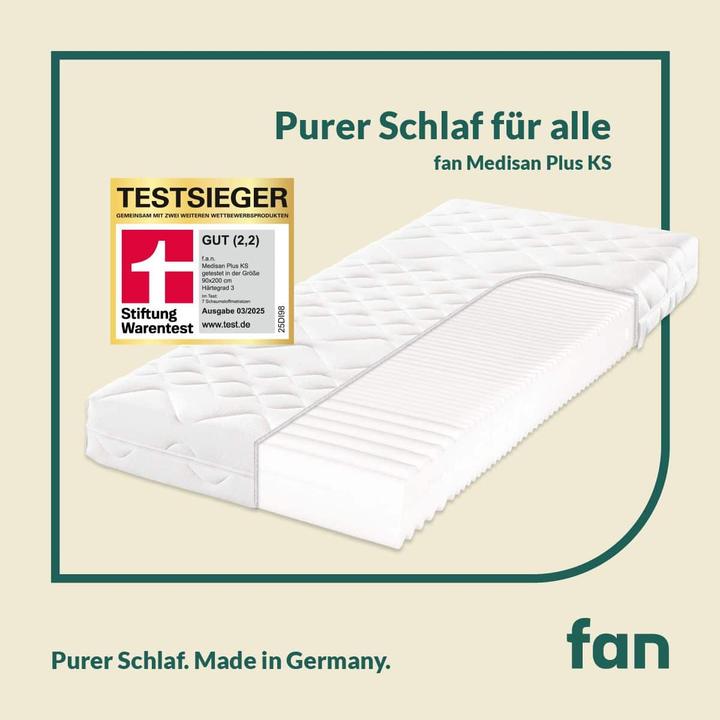 Produktbild Mara Vital Testsieger Matratze 2025 - Komfortschaummatratze - f.a.n. Medisan Plus KS (80 x 200 cm)