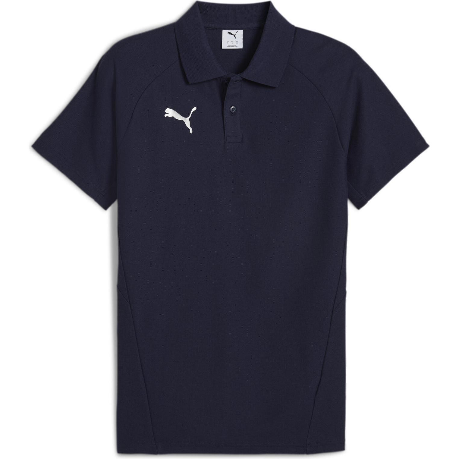 Puma, Herren, Shirt, teamEVOSTRIPE Polo, Blau, (S)