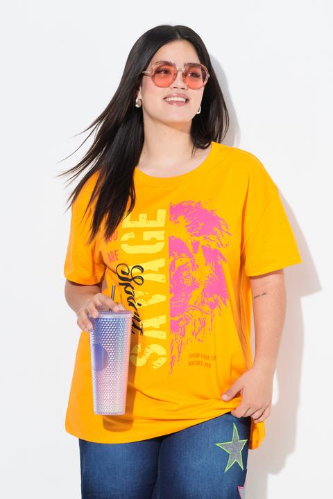 Produktbild Angel of Style T-Shirt, Boxy Fit, Statement/Tigerkopf Motiv (52)