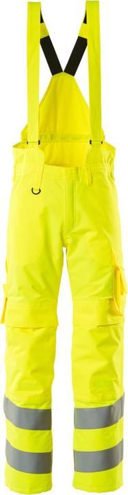 Actual product image Mascot unisex high-visibility dungarees Ashford fluoro yellow size 3XL (3XL, 3XL)