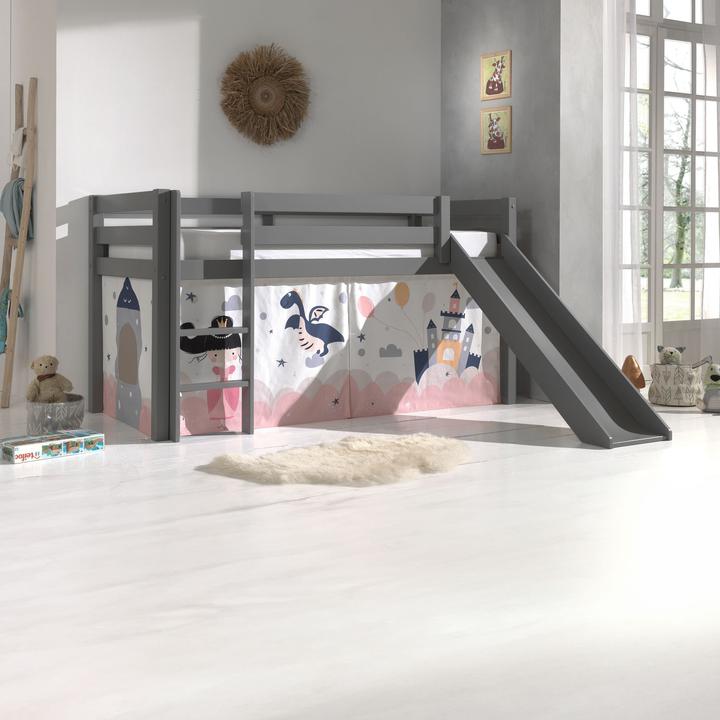 Immagine prodotto Vipack Letto a mezza altezza Princess Sophie con scivolo (90 x 200 cm)
