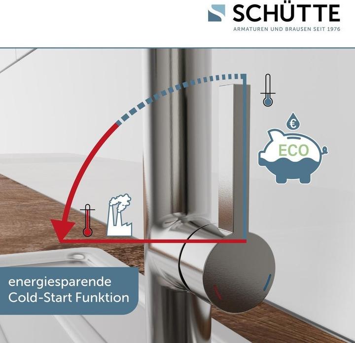 Produktbild Schütte SCHÃoeTTE Miami Design Keukenkraan - Mengkraan - Met spiraalveer - Mat grafiet (79142)