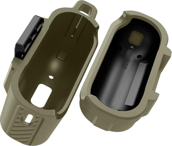 Actual product image Spigen Lock Fit Airpods Pro 1/2 Vintage Khaki