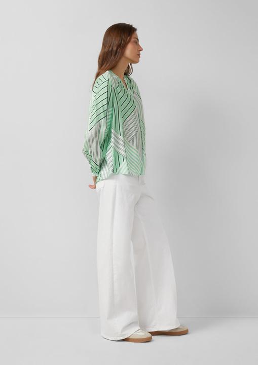 Immagine prodotto s.Oliver Bluse Viskosebluse mit Raffung und All-over-Print (44)