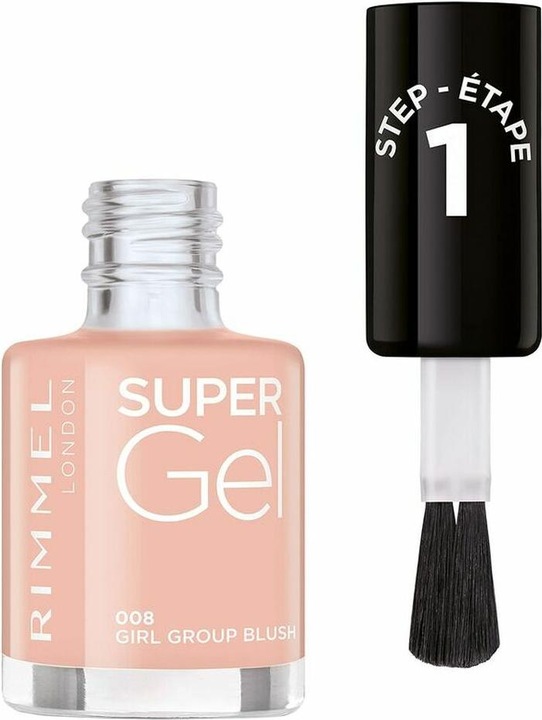 Actual product image Rimmel London RIMMEL Super Gel Nail Polish No. 008 Girl Group 12ml (008, Gel-Effect Nail Polish)
