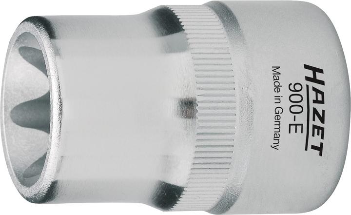 Actual product image HAZET Socket ∙ TORX 900-E20 ∙ Square, hollow 12.5 mm (1/2 inch) ∙ Outside TORX profile ∙ E20