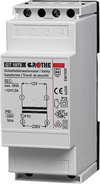 Immagine prodotto Grothe Trasformatore a campana 12 V/AC
