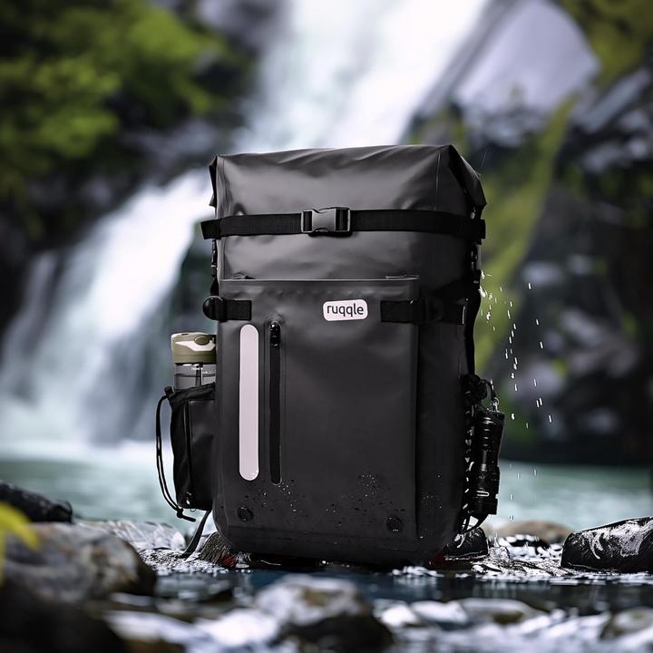 Immagine prodotto Ruqqle Wasserdichter Rucksack mit Rolltop, 30 Liter (30 l)