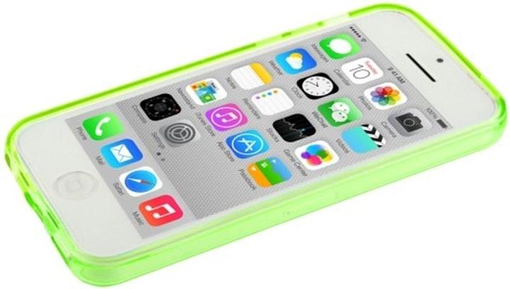 Actual product image König Design Protective cover TPU Case for mobile Apple iPhone 5C Green (Apple iPhone 5c)