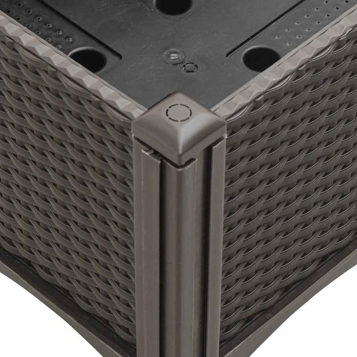 Image du produit vidaXL Bac à plantes avec treillis PP